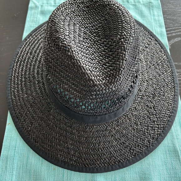 🆕BLACK STRAW PANAMA HAT - Picture 3 of 5